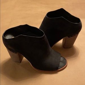 Dolce Vita Black Noa Mule Bootie Clog Open Toe 8.5